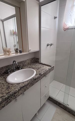 Apartamento à venda com 84m², 3 quartos e 1 vaga Apartamento à venda com 84m², 3 quartos e 1 vagaBanheiro do Quarto 1