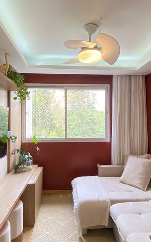 Apartamento para alugar com 60m², 2 quartos e 2 vagasSala