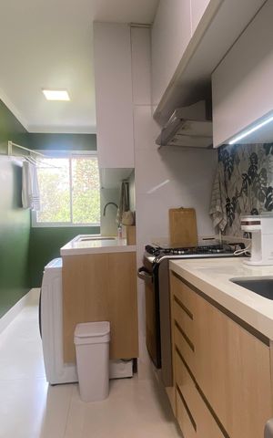 Apartamento para alugar com 60m², 2 quartos e 2 vagasCozinha - Área de Serviço