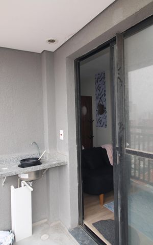 Apartamento para alugar com 30m², 1 quarto e sem vagaStudio - Varanda