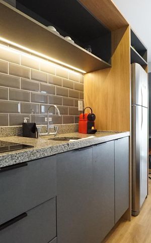 Studio à venda com 23m², 1 quarto e sem vagaCozinha
