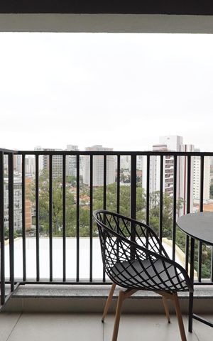 Studio à venda com 23m², 1 quarto e sem vagaVaranda