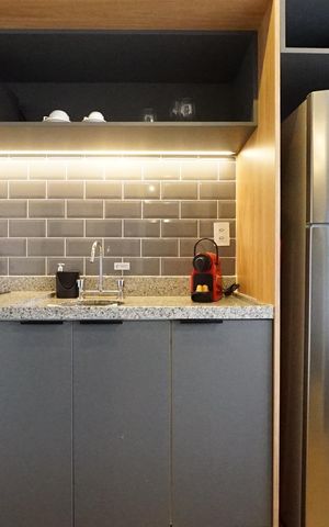 Studio à venda com 23m², 1 quarto e sem vagaCozinha