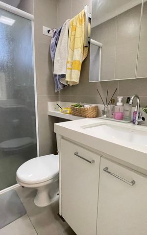 Apartamento à venda com 87m², 3 quartos e 2 vagas Apartamento à venda com 87m², 3 quartos e 2 vagasBanheiro 1