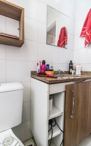 Apartamento à venda com 56m², 2 quartos e 2 vagas Apartamento à venda com 56m², 2 quartos e 2 vagasBanheiro 2