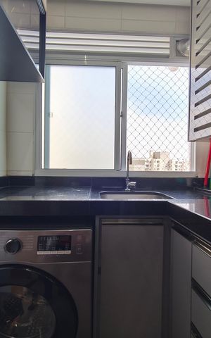 Apartamento para alugar com 47m², 2 quartos e 1 vaga Apartamento para alugar com 47m², 2 quartos e 1 vagaCozinha e Área de Serviço