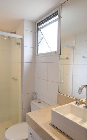 Apartamento à venda com 78m², 3 quartos e 1 vagaBanheiro da suíte