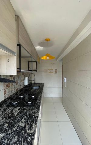 Apartamento à venda com 44m², 2 quartos e 1 vagaCozinha e Área de Serviço