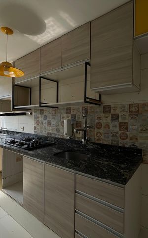 Apartamento à venda com 44m², 2 quartos e 1 vagaCozinha e Área de Serviço