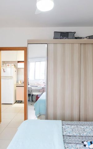 Apartamento à venda com 43m², 1 quarto e 1 vagaQuarto