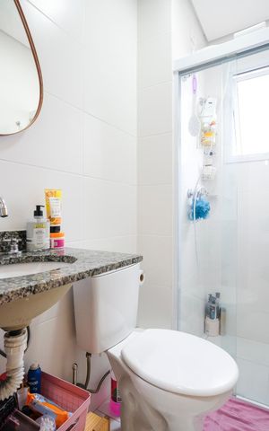 Apartamento à venda com 43m², 1 quarto e 1 vagaBanheiro