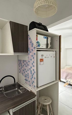 Studio para alugar com 30m², 1 quarto e 1 vagaCozinha 