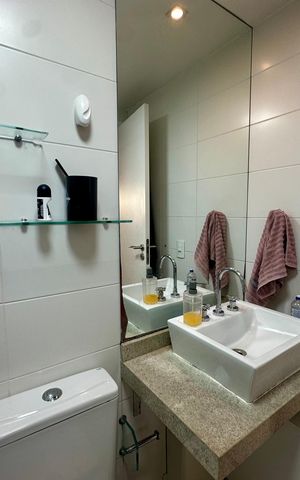 Apartamento para alugar com 74m², 1 quarto e 2 vagas Apartamento para alugar com 74m², 1 quarto e 2 vagasBanheiro