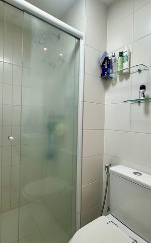 Apartamento para alugar com 74m², 1 quarto e 2 vagas Apartamento para alugar com 74m², 1 quarto e 2 vagasBanheiro