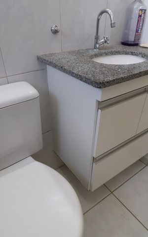 Casa de condomínio para alugar com 100m², 3 quartos e 2 vagasBanheiro do Quarto 3