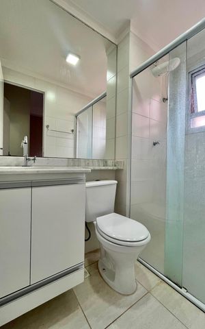 Apartamento à venda com 58m², 2 quartos e 1 vaga Apartamento à venda com 58m², 2 quartos e 1 vagaBanheiro da Suíte 1