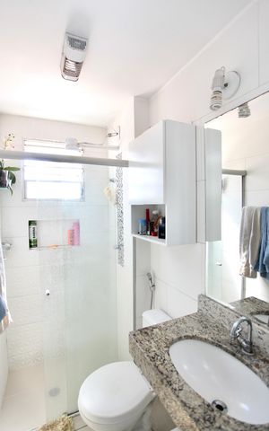 Apartamento para alugar com 52m², 2 quartos e 1 vaga Apartamento para alugar com 52m², 2 quartos e 1 vagaBanheiro Social