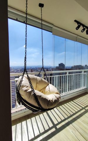 Apartamento à venda com 40m², 1 quarto e 1 vaga Apartamento à venda com 40m², 1 quarto e 1 vagaVaranda
