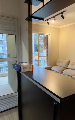 Apartamento para alugar com 39m², 1 quarto e 1 vaga