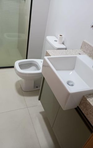 Apartamento para alugar com 69m², 1 quarto e 1 vaga Apartamento para alugar com 69m², 1 quarto e 1 vagaBanheiro