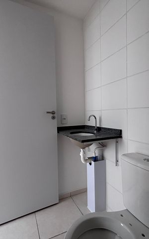 Apartamento à venda com 53m², 2 quartos e 1 vaga Apartamento à venda com 53m², 2 quartos e 1 vagaBanheiro do Quarto 1