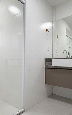 Apartamento para alugar com 130m², 3 quartos e 1 vagaBanheiro da Suíte 1