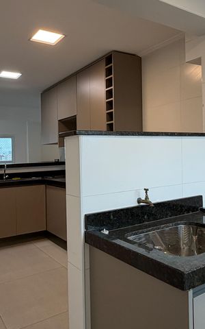 Apartamento para alugar com 130m², 3 quartos e 1 vagaCozinha e Área de Serviço