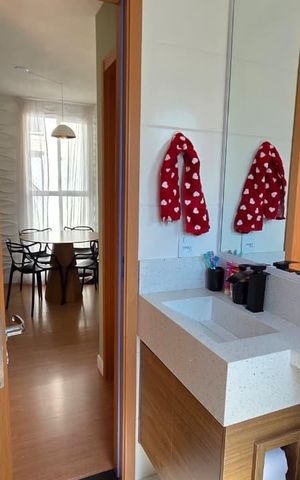 Apartamento para alugar com 40m², 2 quartos e 1 vaga Apartamento para alugar com 40m², 2 quartos e 1 vagaBanheiro