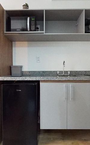 Studio para alugar com 24m², 1 quarto e sem vagaCozinha