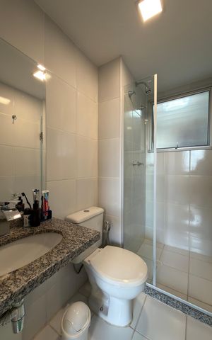 Apartamento à venda com 59m², 2 quartos e 1 vaga Apartamento à venda com 59m², 2 quartos e 1 vagaBanheiro Social