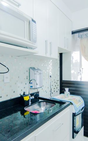 Apartamento para alugar com 55m², 2 quartos e 1 vagaCozinha e Área de Serviço