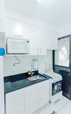 Apartamento para alugar com 55m², 2 quartos e 1 vagaCozinha e Área de Serviço