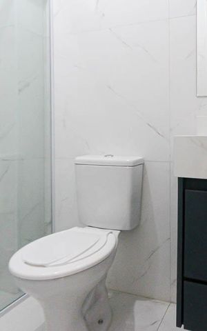Studio para alugar com 34m², 1 quarto e sem vaga Studio para alugar com 34m², 1 quarto e sem vagaBanheiro