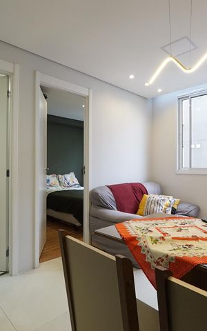 Apartamento para alugar com 34m², 2 quartos e 1 vagaSala