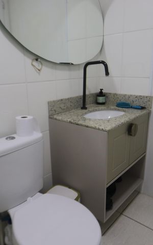 Apartamento para alugar com 50m², 1 quarto e 1 vagaBanheiro da Suíte