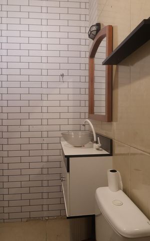 Casa para alugar com 60m², 1 quarto e sem vagaBanheiro 