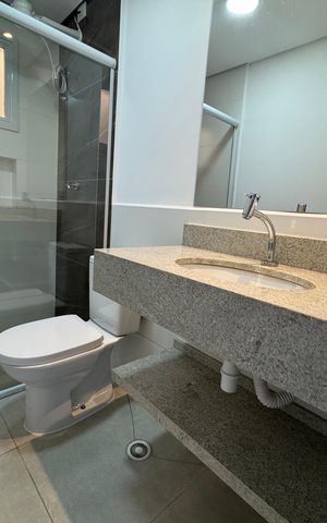 Studio para alugar com 29m², 1 quarto e sem vaga Studio para alugar com 29m², 1 quarto e sem vagaBanheiro