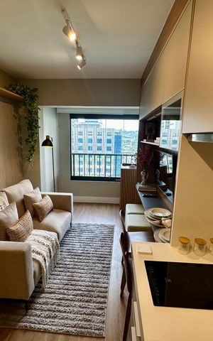 Studio à venda com 30m², 1 quarto e sem vaga Studio à venda com 30m², 1 quarto e sem vagaSala