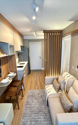 Studio à venda com 30m², 1 quarto e sem vaga Studio à venda com 30m², 1 quarto e sem vagaSala