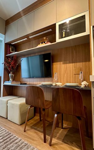 Studio à venda com 30m², 1 quarto e sem vaga Studio à venda com 30m², 1 quarto e sem vagaSala