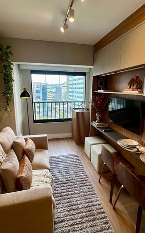 Studio à venda com 30m², 1 quarto e sem vaga Studio à venda com 30m², 1 quarto e sem vagaSala