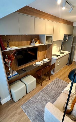 Studio à venda com 30m², 1 quarto e sem vaga Studio à venda com 30m², 1 quarto e sem vagaSala