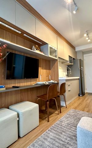 Studio à venda com 30m², 1 quarto e sem vaga Studio à venda com 30m², 1 quarto e sem vagaSala