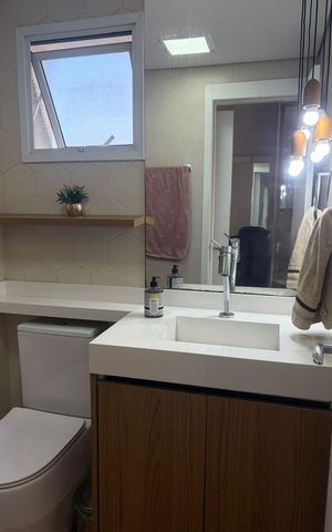Apartamento à venda com 87m², 2 quartos e 2 vagas Apartamento à venda com 87m², 2 quartos e 2 vagasBanheiro