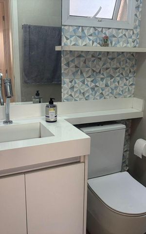 Apartamento à venda com 87m², 2 quartos e 2 vagas Apartamento à venda com 87m², 2 quartos e 2 vagasBanheiro