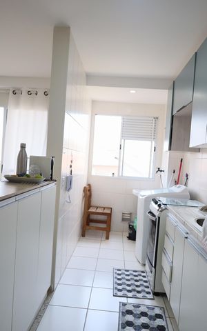 Apartamento à venda com 49m², 2 quartos e 1 vagaCozinha e Área de Serviço