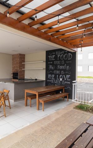 Apartamento para alugar com 44m², 2 quartos e 1 vaga Apartamento para alugar com 44m², 2 quartos e 1 vagaÁrea comum - Churrasqueira