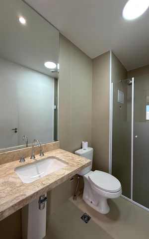 Apartamento à venda com 61m², 2 quartos e 1 vaga Apartamento à venda com 61m², 2 quartos e 1 vagaBanheiro Social