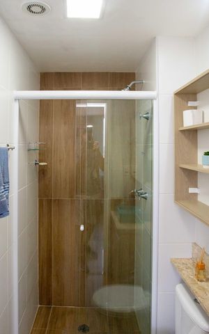 Apartamento à venda com 55m², 2 quartos e 1 vagaBanheiro Social