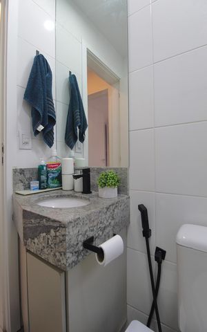Apartamento para alugar com 105m², 2 quartos e 1 vaga Apartamento para alugar com 105m², 2 quartos e 1 vagaBanheiro Social 2
